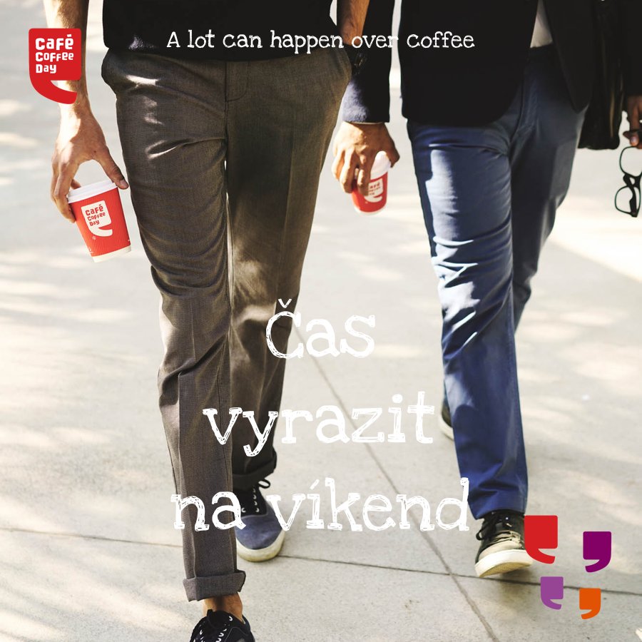cafecoffeedaycz's tweet photo. Čas vyrazit na víkend.. 😎
#WeekendAtCCD #CCDCz #CzechRepublic #CafeCoffeeDayCz #Kava #Conversations #Breakfast #Lunch #Dinner #Coffee #Cake https://t.co/SB3wbMW26N