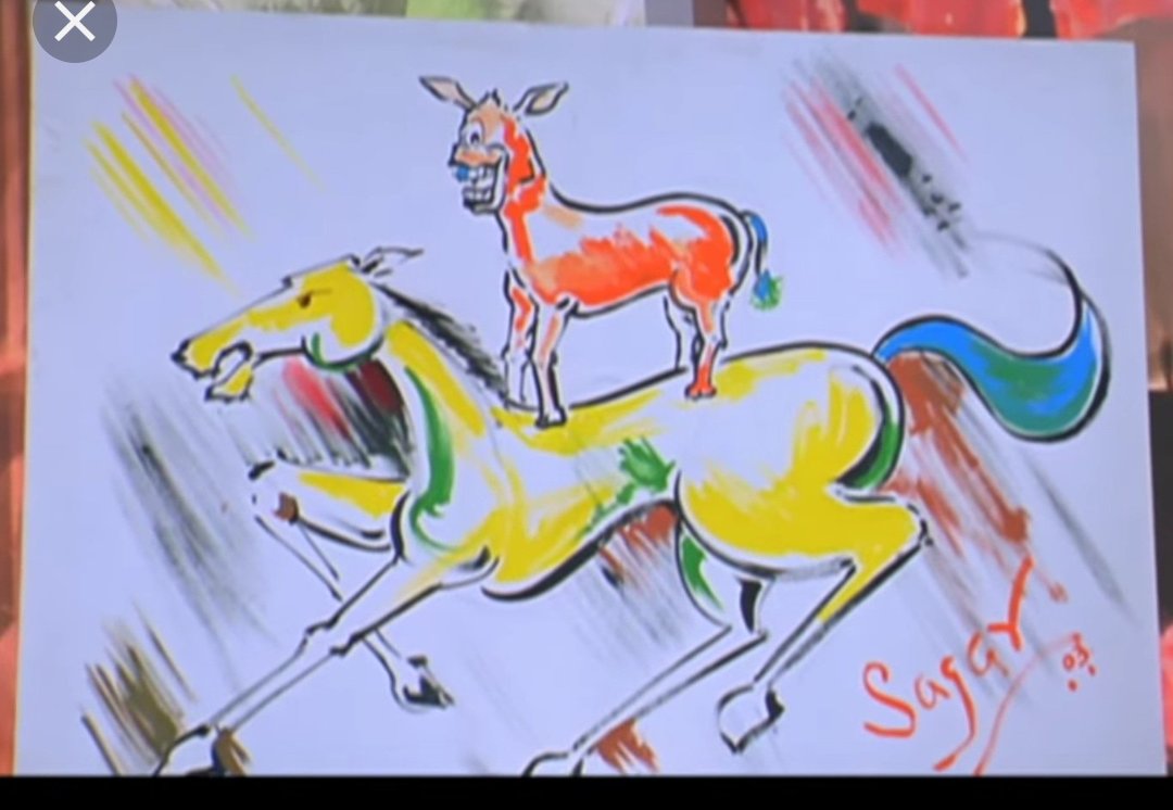 mayursejpal's tweet photo. Majnu Bhai ki Painting dekh Kar aksar mujhe Rahul Gandhi ki yaad aa jati hai.. pata nai Kyu? Hahaha ;)
#VoteDance
#CleanseOurCourts
#SaturdayMotivation
#ThirumuruganGandhi
#CongressJeetRahiHai https://t.co/pEmavFtlBg