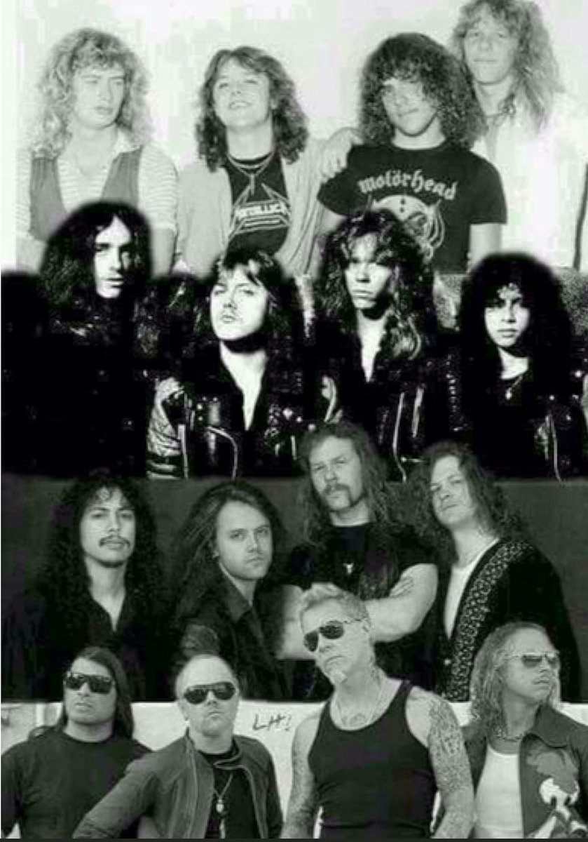 I do like this " through the years " <a href="/Metallica/">Metallica</a> collage. Very cool! Thanks to whomever made it.