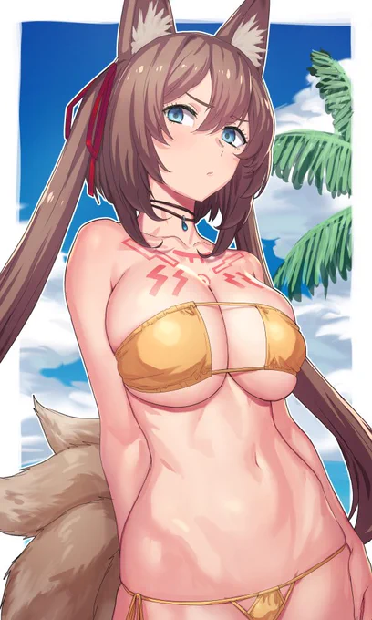 微調整と日焼け差分です 