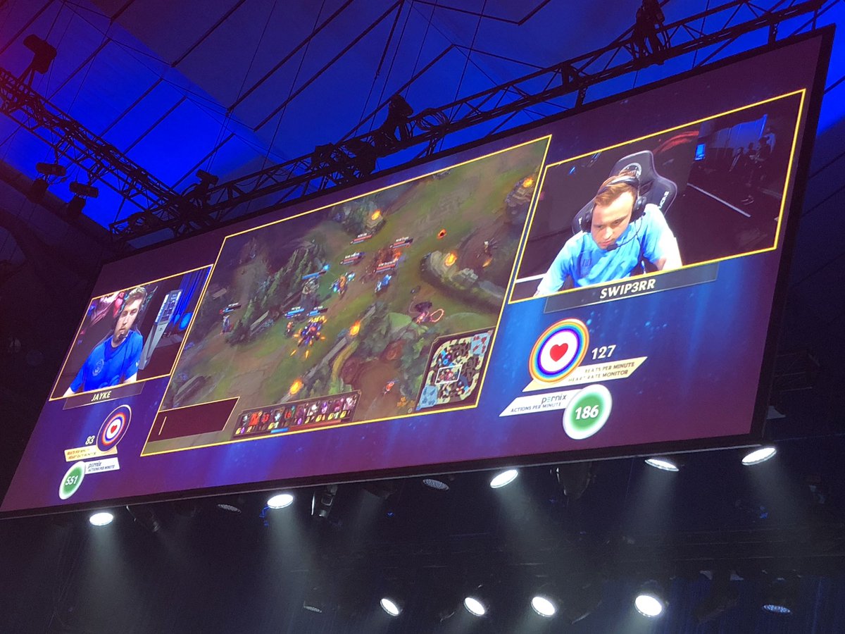 It’s Game Time and it’s Live!!! League of Origin League of Legends tournament at Margaret Court Arena. Pernix providing Actions Per Minute and Heart Rate, Beats Per Minute. Live insights for Commentator, Player and Fan. @OPL #LoLOrigin <a href="/justinrodski/">Justin Rodski</a> <a href="/bombers/">Bombers</a> <a href="/tylere1990/">Tyler E</a>