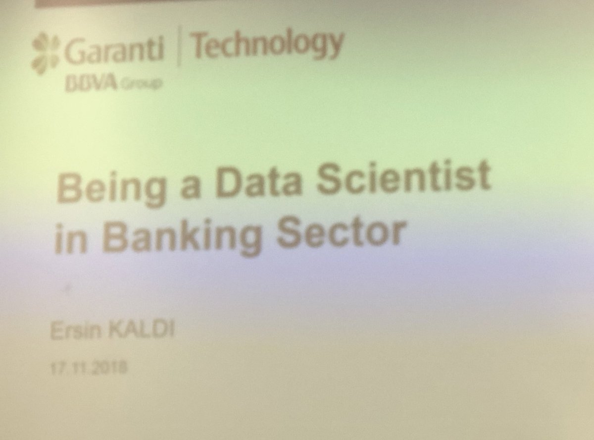 fatma_cinar_ftm's tweet image. Garanti Teknoloji&apos;den Ersin Kaldı’nin &apos;Being A Data Scientist in Banking Sector&apos; sunumu @boundatacamp @DataLabTR #DataLabTResearch
 #Compec @garanti #boundatacamp
