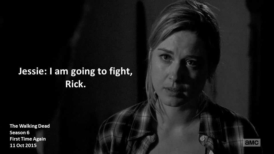DoctorDoubleTap's tweet photo. #Jessie Anderson: I am going to fight, Rick.
#TheWalkingDead
Season 6
#FirstTimeAgain
11 October 2015
#ZombieApocalypse
#Alexandria, #Virginia
#TeamAnderson, #Widow
#AlexandraBreckenridge https://t.co/zRpJVdzpYy