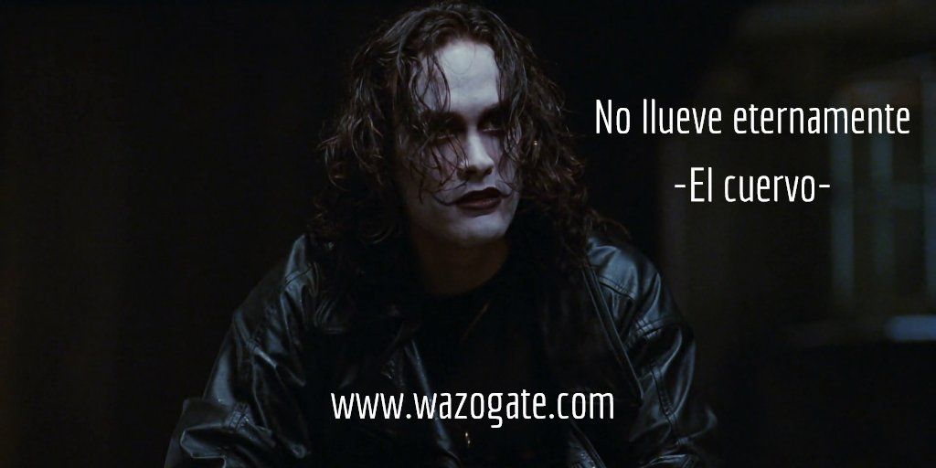 WazoMagazine's tweet photo. "No #lluve eternamente" #ElCuervo #FelizSabado #Cine https://t.co/9xV1Y6r1d3
