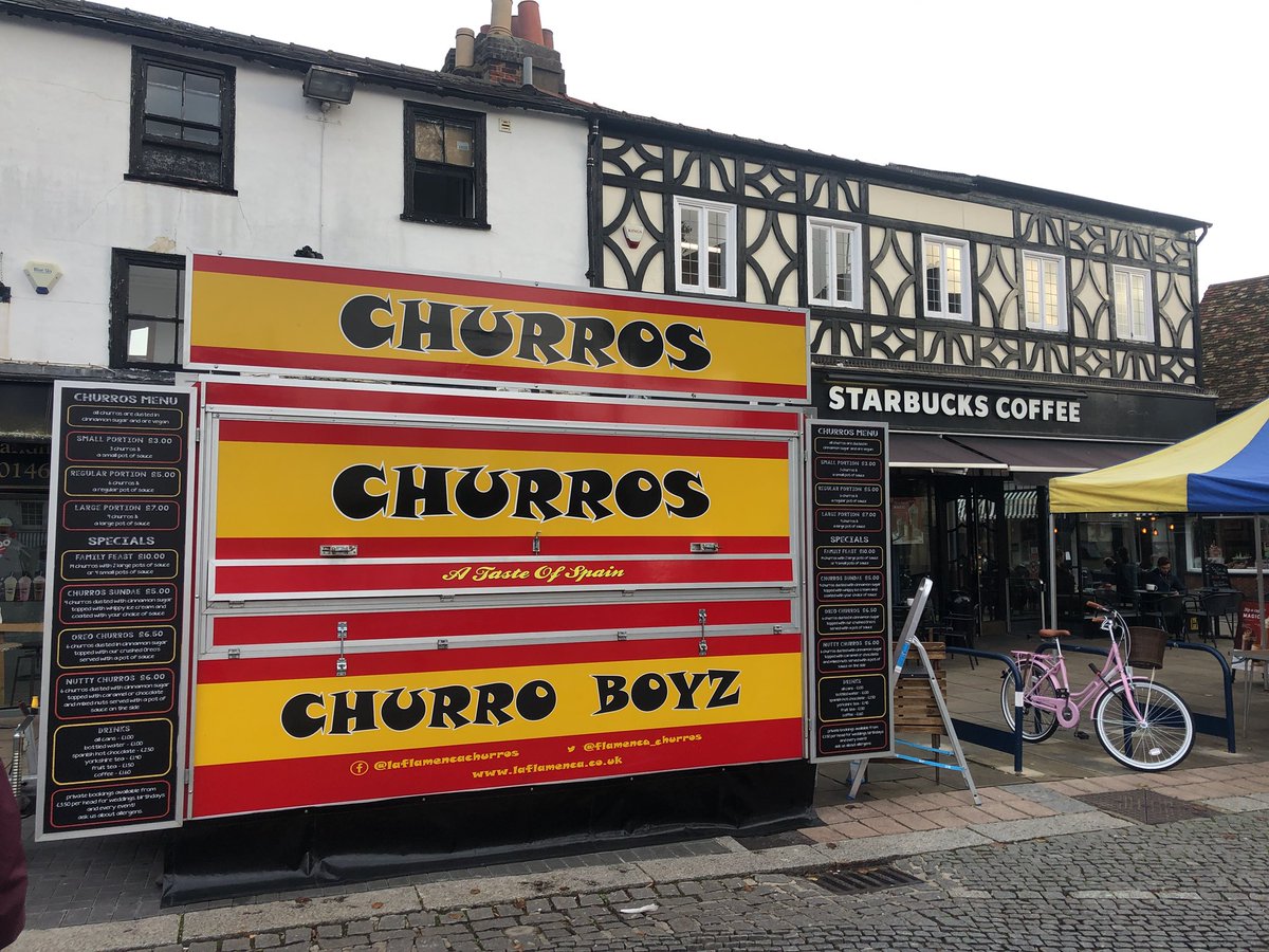 <a href="/FoodFestHitchin/">Hitchin Wine & Food</a> @ourhitchin <a href="/HitchinStFood/">Street Food Monthly</a> <a href="/ihearthitchin/">I Heart Hitchin</a> we are setting up ! We’re in Hitchin till 4pm today guys! Come early!