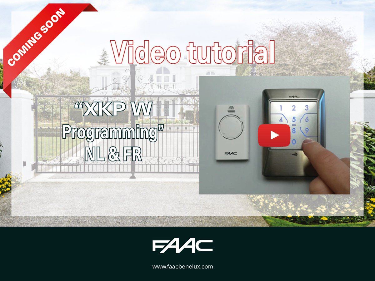 Coming soon! 
A #video #tutorial of the XKP W 🤩🎥
Check out our YouTube channel for more videos goo.gl/1YrFZd

#technician #learning #work #howto #programming #keypad #new #design #automation #black #inox #wireless #xkpw #xkp #comingsoon