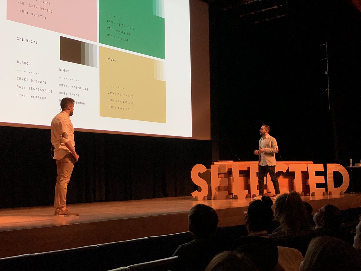 mzorraquino's tweet photo. Comenzamos el segundo día de @SelectedBilbao con @mubienstudio ... Grandes trabajos y muy finos. Un lujo. #Selectedbilbao #Selected18 #Bilbao #Design https://t.co/Eq2xWGM9aD