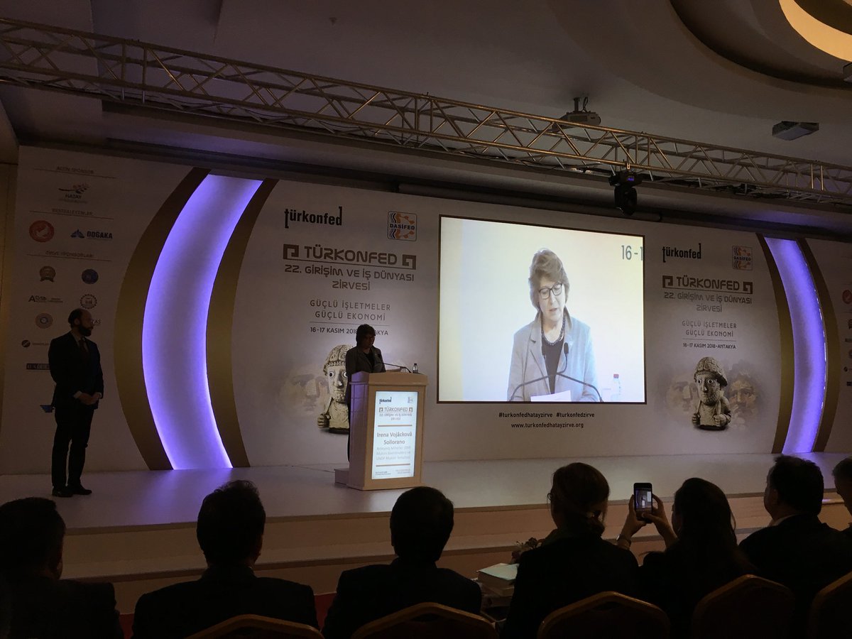 Connecting_biz's tweet image. UN RC @IrenaVSollorano ‘@UN stands with @turkonfed to go through all shocks you might face and - through CBi - to help connect people/businesses in Turkey and internationally with networks/countries with similar hazards, to keep the Turkish economy strong and diverse’ #ConnectBiz