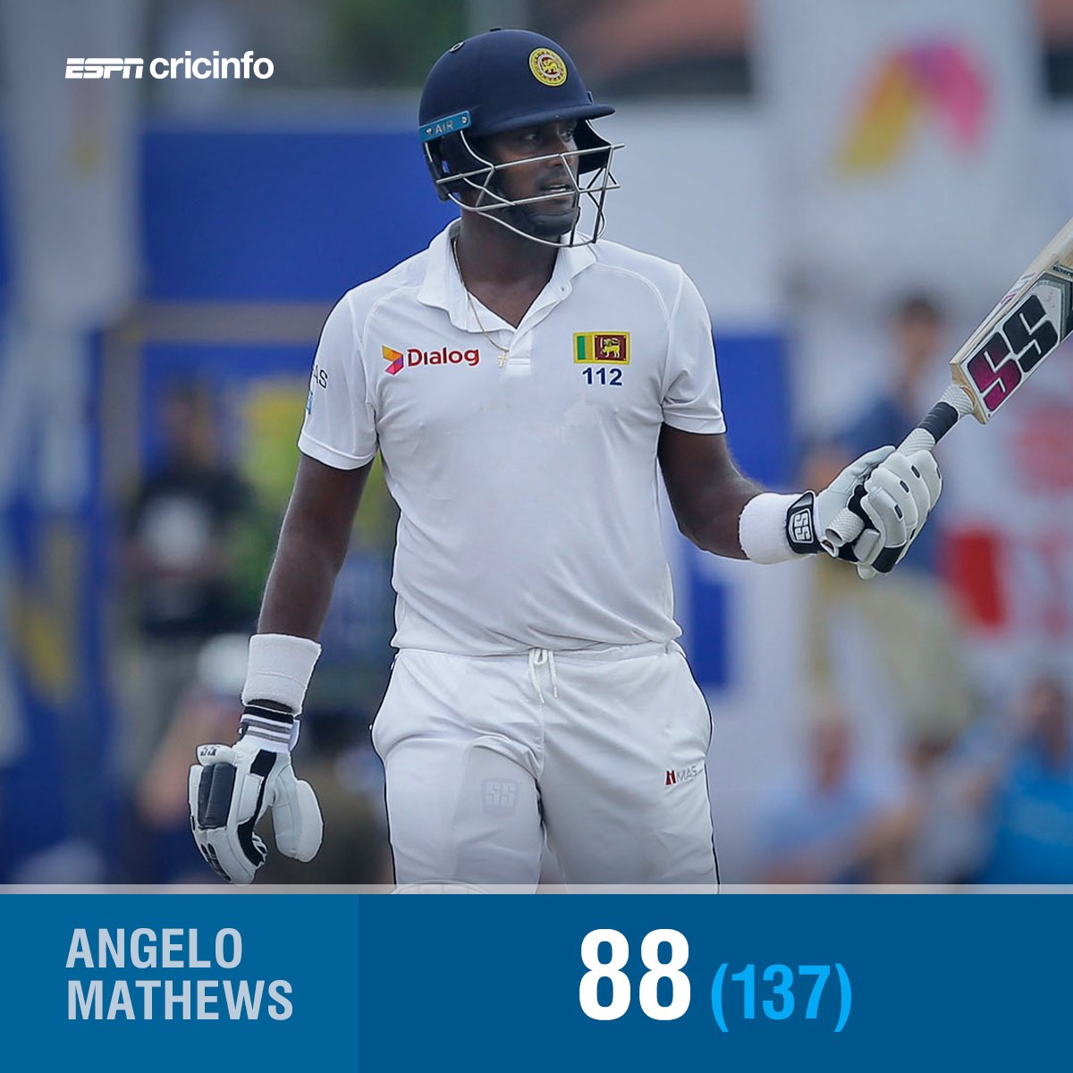 cricinfo's tweet photo. Ohhhh, Angelo! Moeen traps Mathews lbw  - England will now feel a whole lot better after a nervy tea break #SLvENG https://t.co/BBIzqhGY1z https://t.co/hdWnc3WdLG