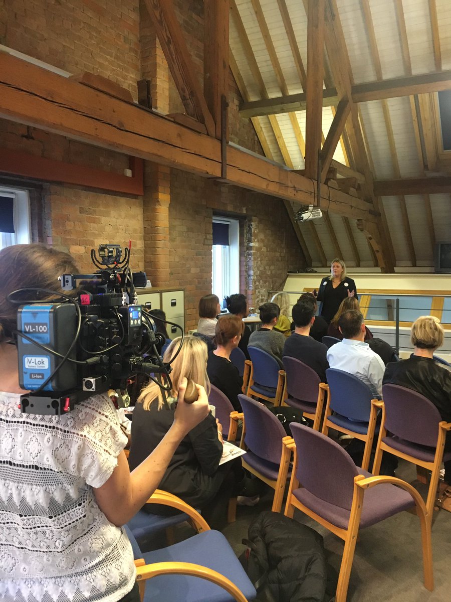 Faye Donald being filmed carrying out a Swiss Dental Academy course on Guided Biofilm Therapy 😬