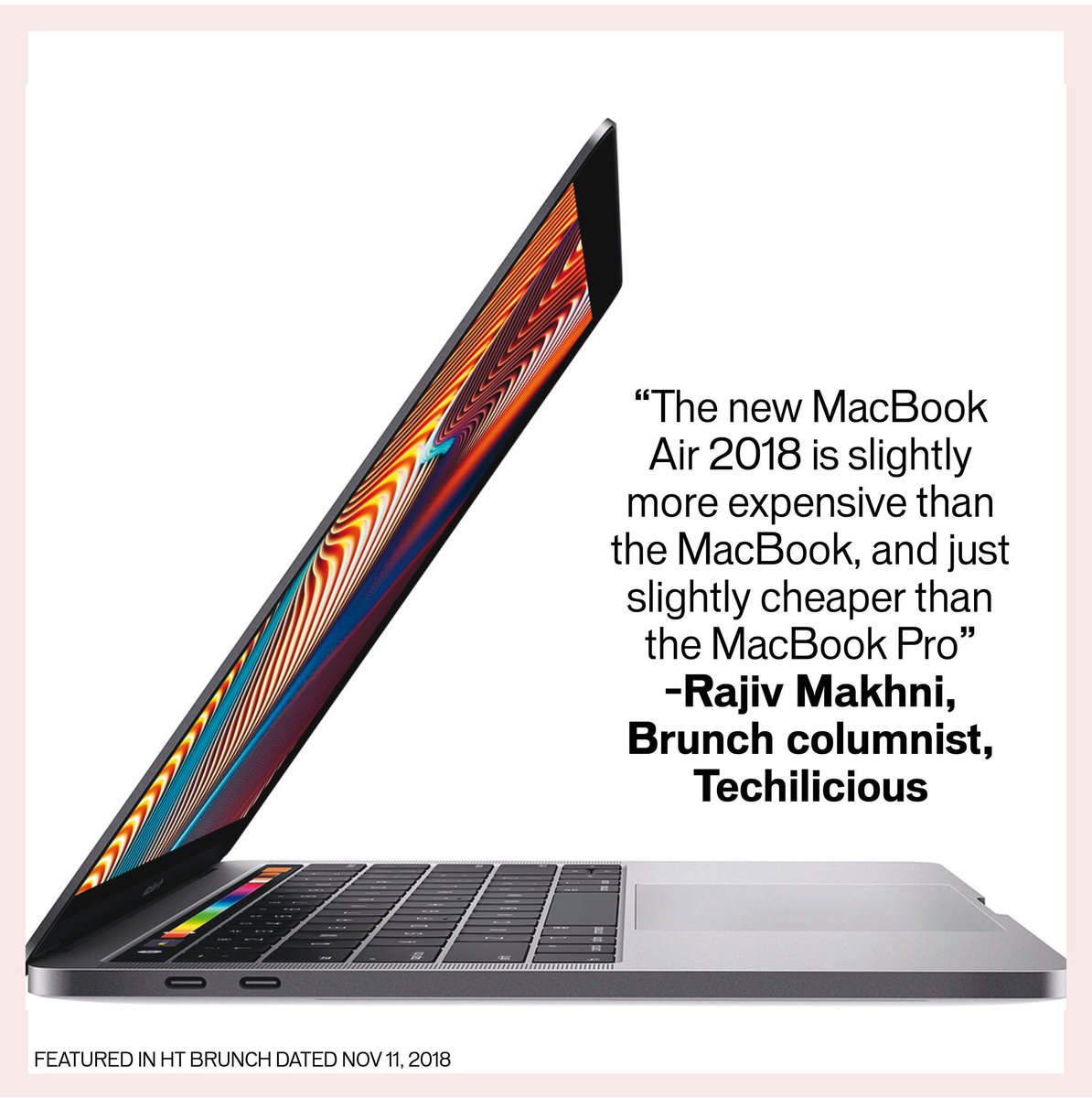 HTBrunch's tweet photo. To Air, or not to Air! @RajivMakhni breaks it down and tells you how the MacBook Air compares to the MacBook and the MacBook Pro
#brunchcolumn #techilicious #htbrunchcolumns #rajivmakhni #macbookpro #macbookair #mac https://t.co/ROlhqyeULi
