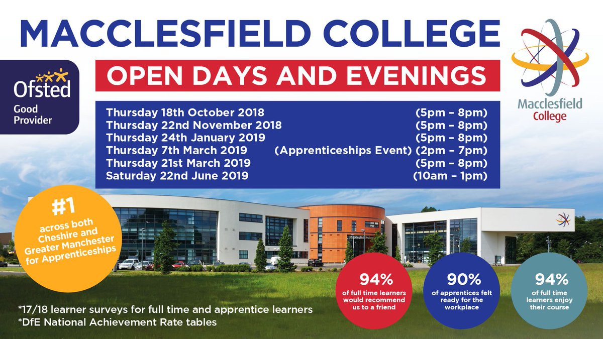 MaccCollegeNews's tweet photo. 7 reasons as to why YOU should come to our next open evening! 

#OpenEvening #CheshireEast #HigherEducation 

https://t.co/LLx4RPuT7e https://t.co/hjso5fPSiH