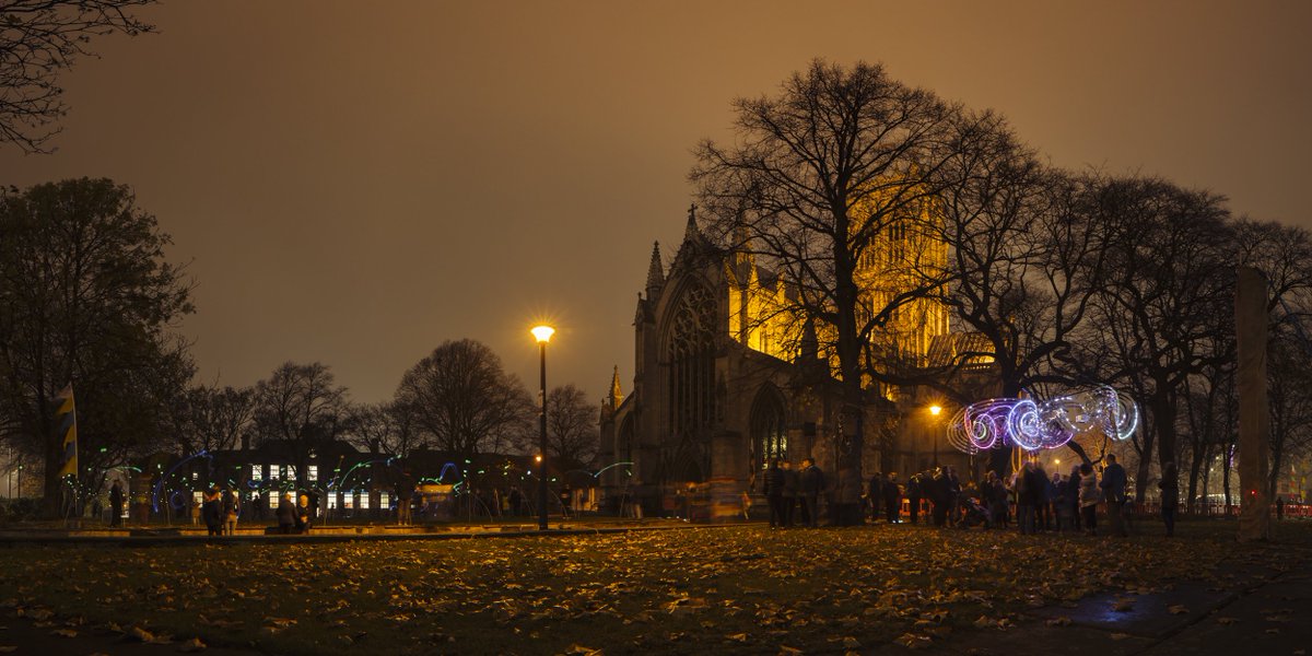 Museum Of The Moon by <a href="/lukejerram/">Luke Jerram</a> illuminating Doncaster Minster for #DNFestivalOfLight. <a href="/RightUpRStreet/">Right Up Our Street</a>