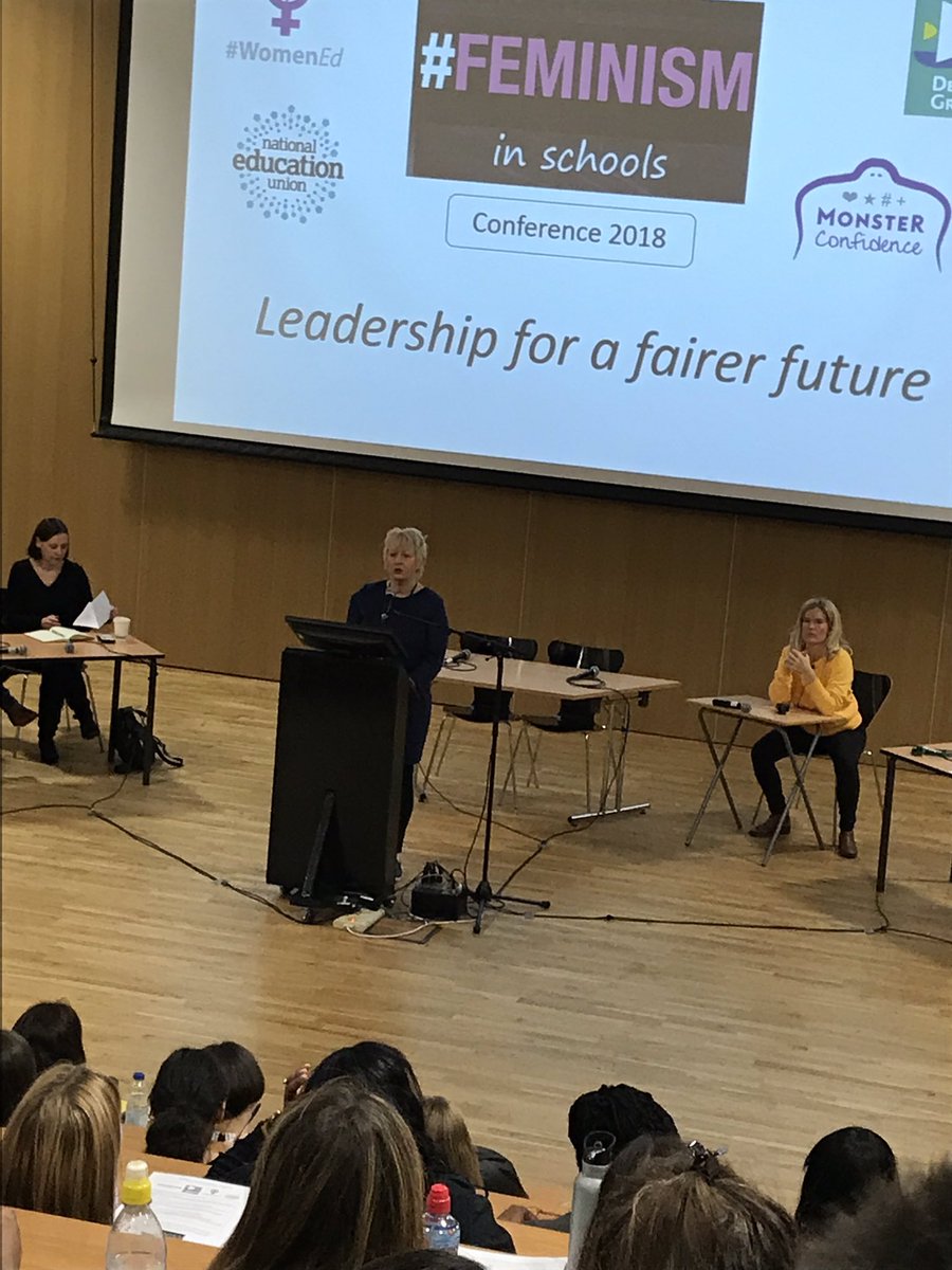 So admire this woman @ViviennePorritt I am so thrilled she is here at the Feminism Conference! YES! Always need a shot of Vivienne!! 👍 @shsrbk #WomenEd #FeminisminSchools