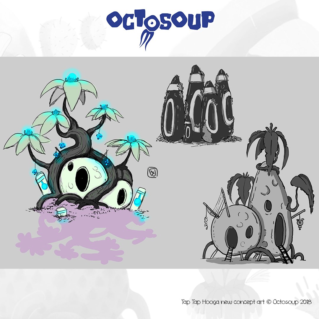Octosoup's tweet photo. Tap Tap Hooga, ideal houses!

#indiedev #videogame #TapTapHooga #mobilegame #2dgame #gamedev #design #gamedesign #conceptart #hoogaworld #evolution #game #gameart #androidgame #drawing #moon #shaman #tree #forest #house #sketch #concept #art #indiegame #videogameart https://t.co/81LaVHeRik