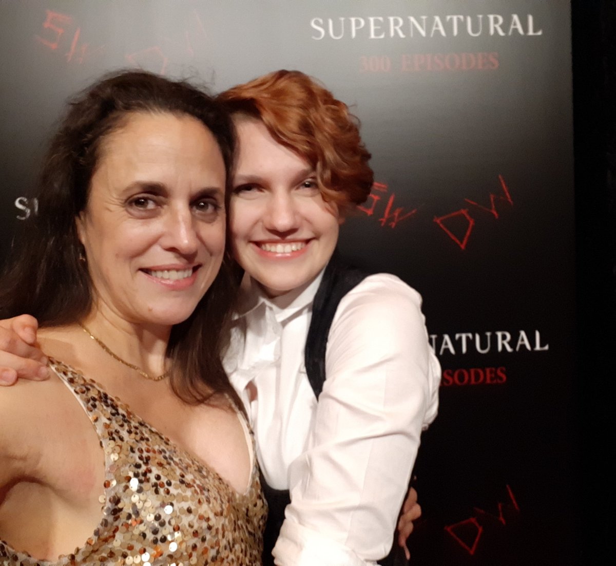 tjbuffoonery's tweet photo. @alissa_mcv Fun to share some #Supernatural with you tonight! #SPN300 https://t.co/N2L53R4FM7