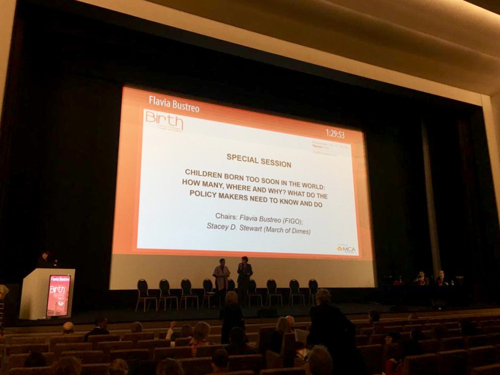 Birth_Congress's tweet photo. ONGOING: Special Session on ‘Children born too soon in the World: How many, where and why? What do the Policy makers need to know and do’ Chaired by @FIGOHQ Flavia Bustreo and @MarchofDimes Stacey D. Stewart #WorldPrematurityDay #BirthCongress https://t.co/r7UhuqWny6
