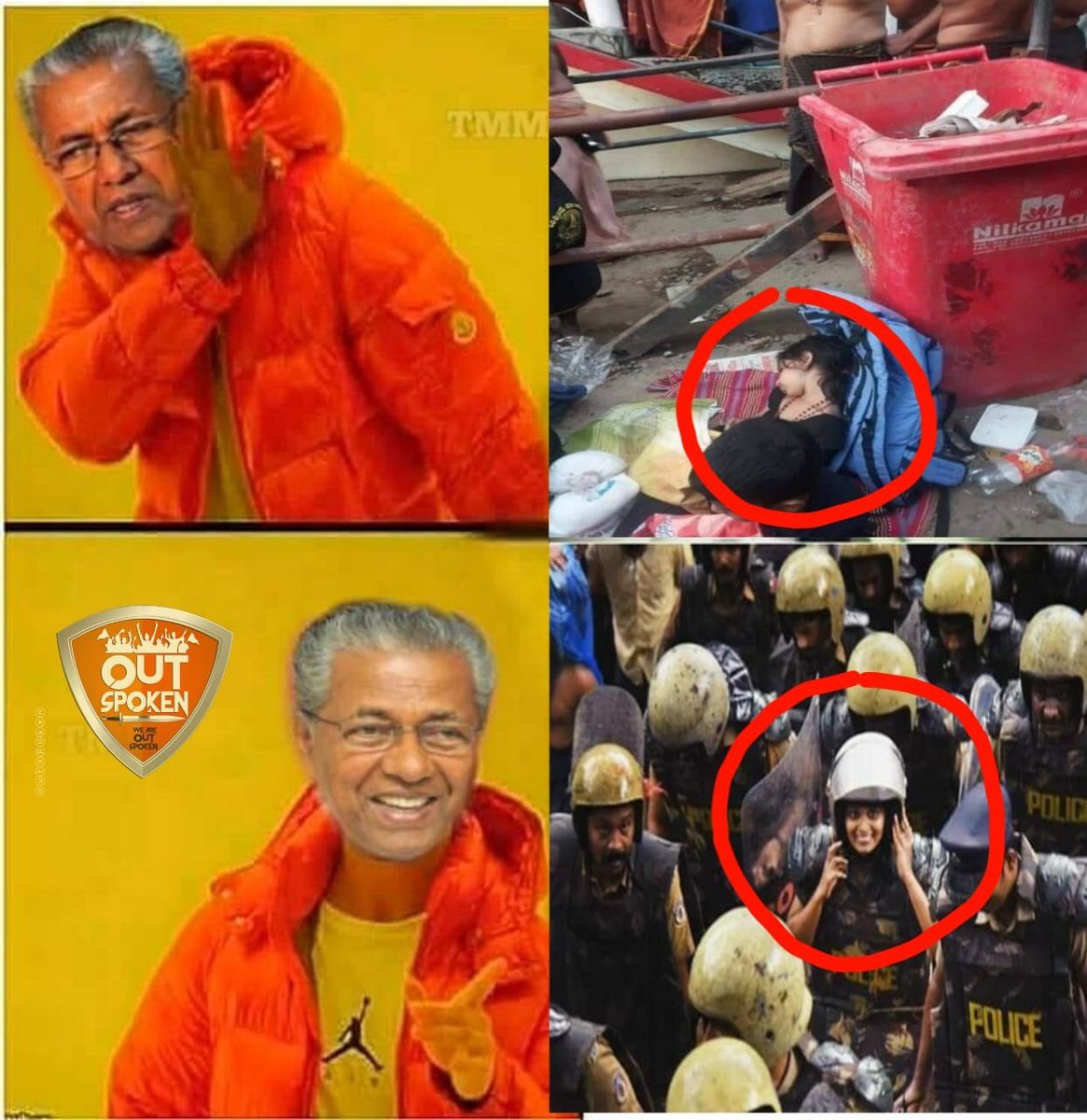 Rightwingkerala's tweet photo. Remember all and show your power at This right time 

CurrentAffairs || PoliticalFunnies
Creator : Arun k kannur 
©Outspoken
 #Protect_Sabarimala https://t.co/juMvcZS8Lk