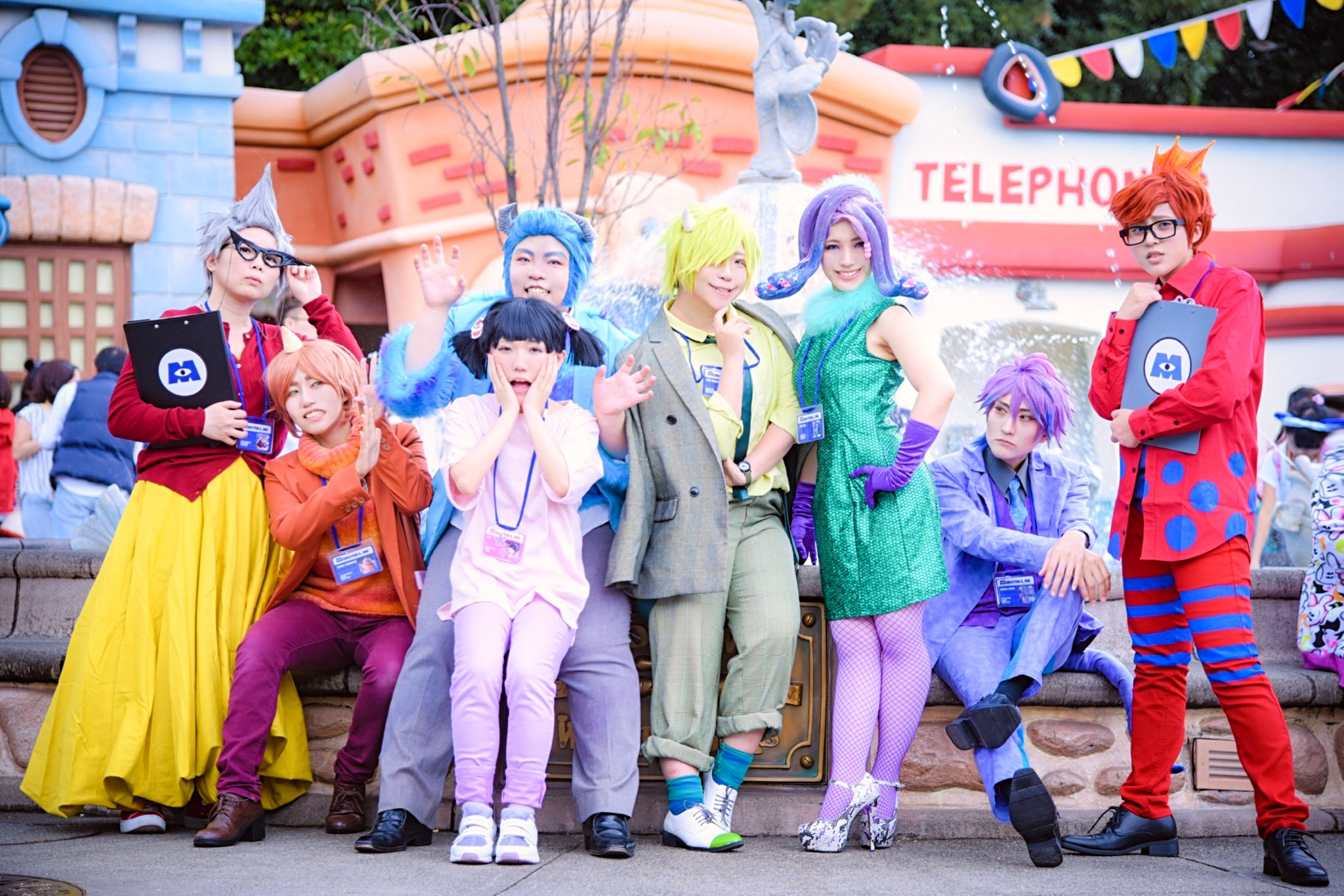 MONSTERS,INC. マイク💚&サリー💙 ・ ・ ・ #dハロ仮装 #dハロ