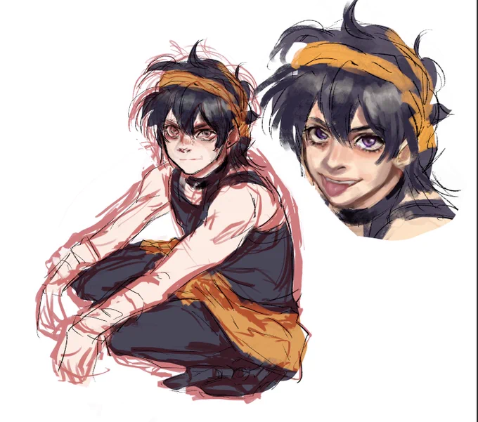 I'm so happy:D doodling Narancia is so relaxing( ˘ω˘ ) 
