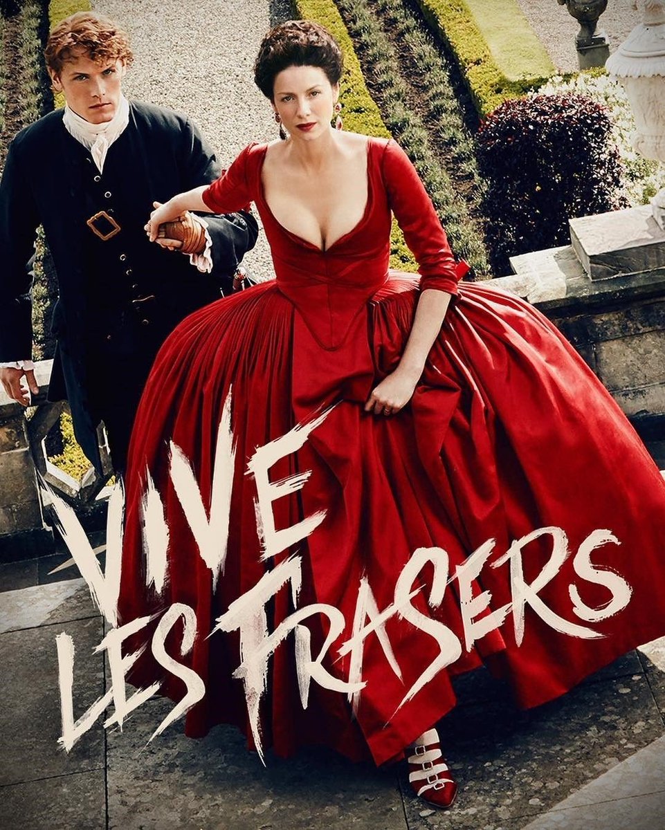 teachercharra's tweet photo. @OutlandishVanBC @SamHeughan #OV1000 My favourite #Outlander photo is this, that shows all #clairefraser power and always with her #JamieFraser ,great @caitrionambalfe and @SamHeughan And the magnificent #RedDress by @OutlanderCostum #TheFrasers https://t.co/j15tEmzy6h