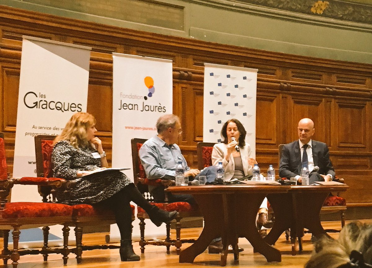 .@katarinabarley speaking about populism in Germany, and solutions against it and for Europe. And all of that, in French - impressive. dialogue with <a href="/jmblanquer/">Jean-Michel Blanquer</a> #EUReformists 🇪🇺🇫🇷🇩🇪