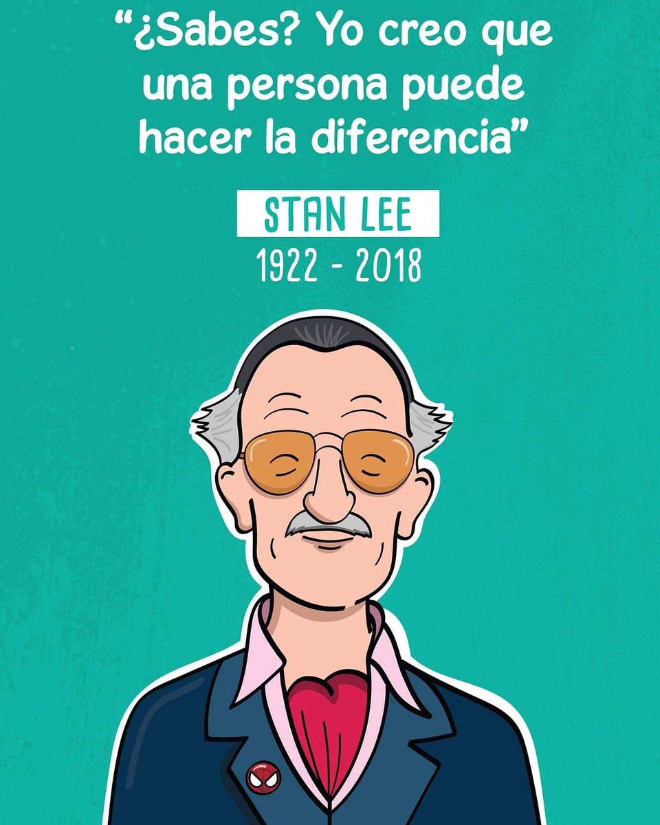 pconscientia's tweet photo. Y en #ProyectoConscientia compartimos esa visión. Descansa en paz, #StanLee. 
Crédito: VIX

#Marvel #StanLeeRIP https://t.co/NCeeqoCke7