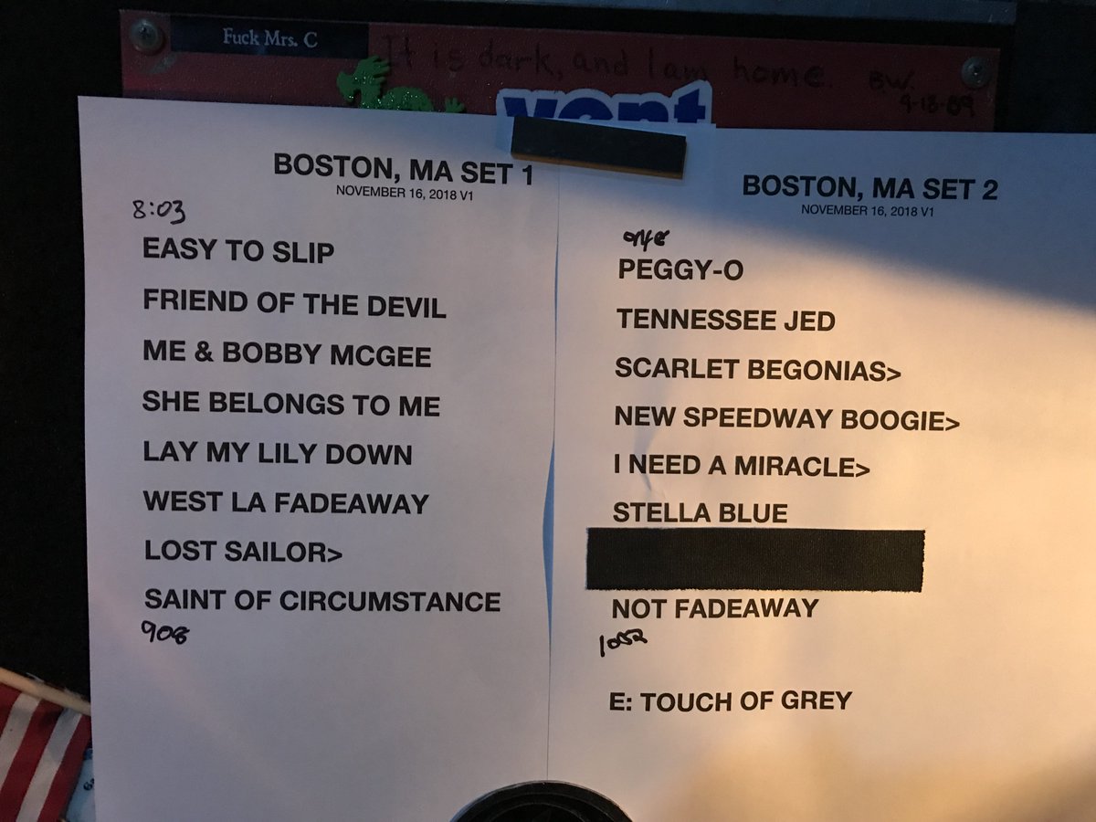 BobWeir's tweet image. Boston, night 2! Only two shows remain on the fall tour. #BobWeirandWolfBros
