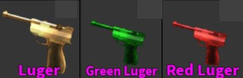 Monster Gaming Platform On Twitter Giveaway Mm2 Luger Green Luger Red Luger To Enter 1 Like This Tweet 2 Reply Or Rt With Lugerific 3 Follow Me If You Aren T Already Winner - luger roblox mm2