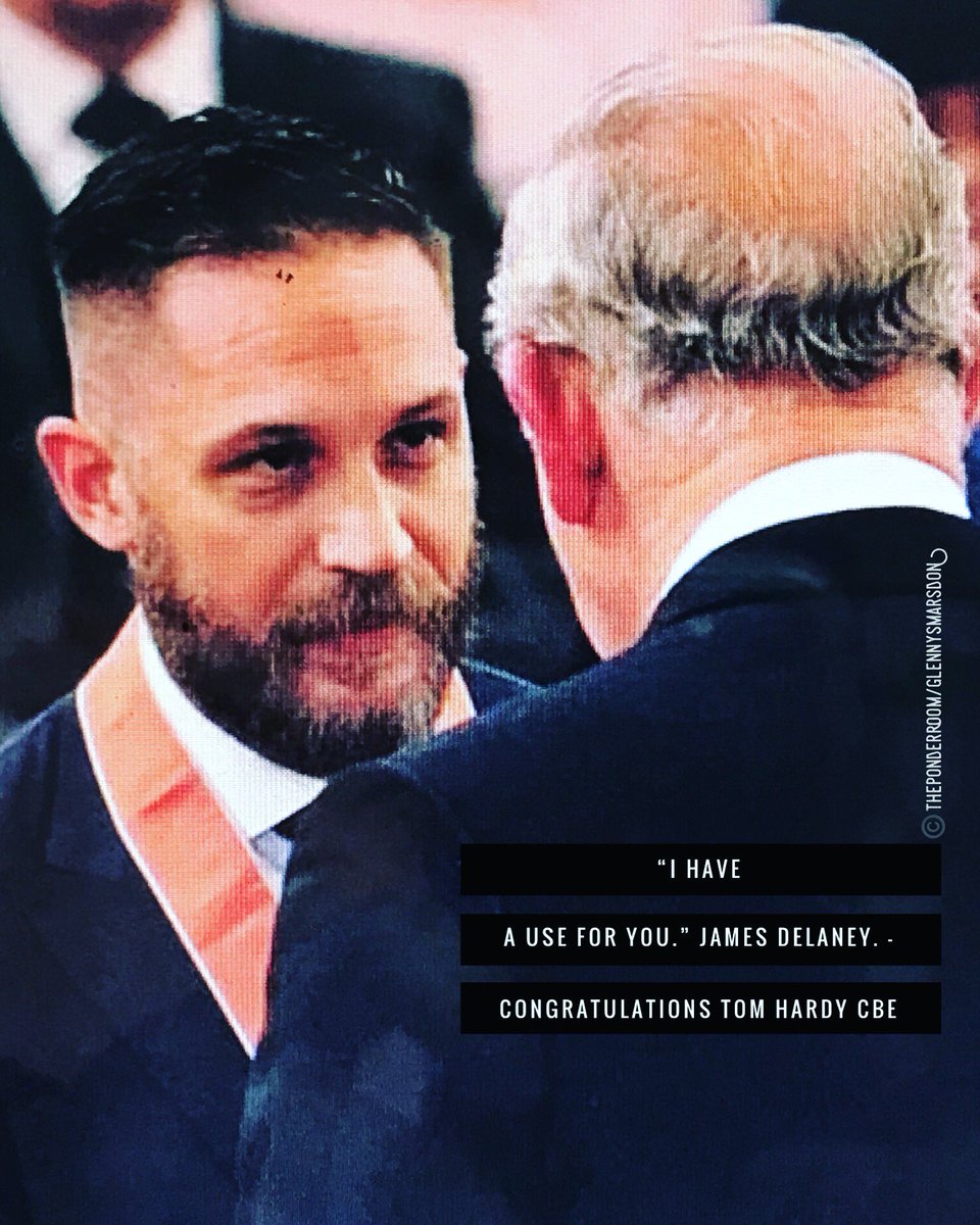 glennysmarsdon's tweet photo. I could be wrong but ...?
One for the #tomhardy #jamesdelaney #bbctaboo fans. Congrats on the #CBE @Tomhardydotorg #taboo @SonOfHorace1814 #goodsoul #goodman #mentalhealth #british #actor #inspiration #princecharles https://t.co/NF74OJ2Wmw
