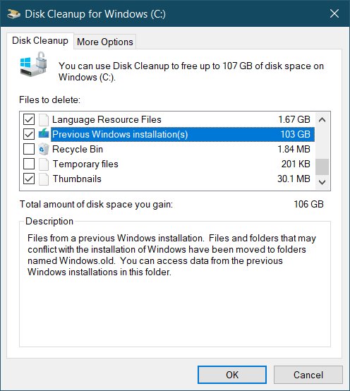 EddyTheTechWolf's tweet image. Holy moly... That&apos;s a lot of space... #Windows10 #Windows10OctoberUpdate