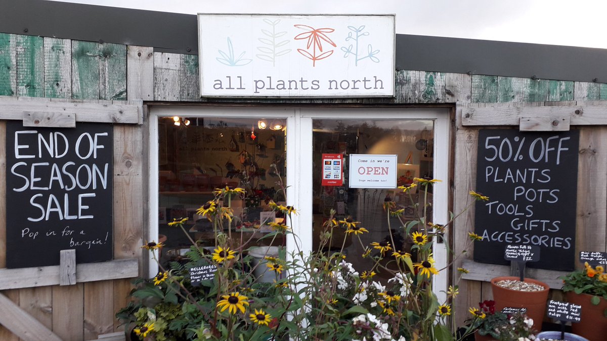 Come and fill your boots at our half-price sale! We are closing All Plants North at the end of this season and are excited to be moving on to new projects. Hope to see you before we head off into the sunset...!