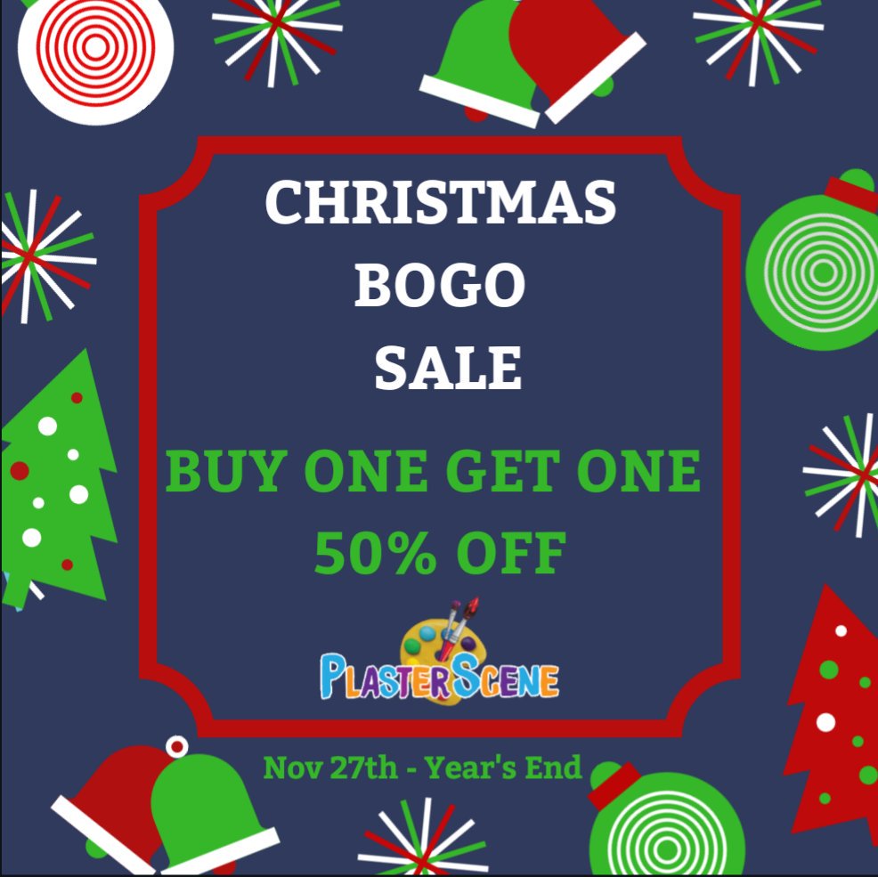 PlasterSceneTT's tweet photo. Our #Christmas #bogo #sale....Come in studio https://t.co/zHKrOE07f8