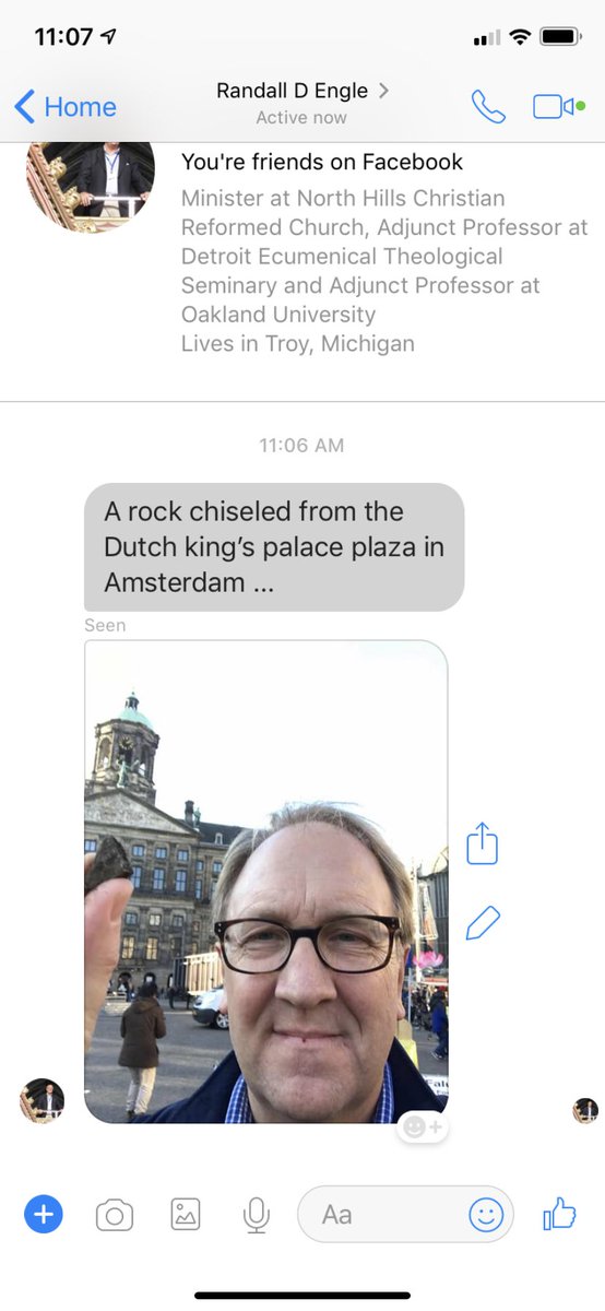 ZackJohnson33's tweet photo. Awhile ago I asked my professor to bring me back a rock from his trip in Europe...I got this message from him today. https://t.co/YGeQ0ToQXc