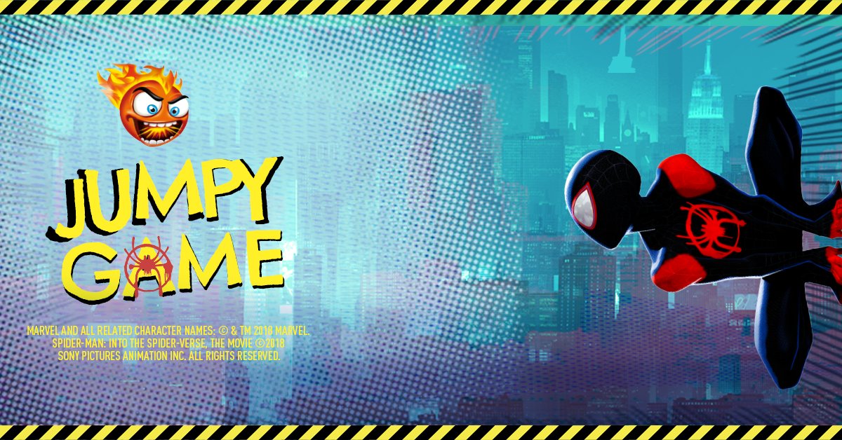 🕸 Il est encore temps de jouer à notre Jumpy Game pour tenter de remporter des places pour aller voir Spiderman New Generation au cinéma dès le 2 décembre ! 
Alors, qu'est-ce que t'attends ?
Par iciii ➡ bit.ly/2CHW3M8
