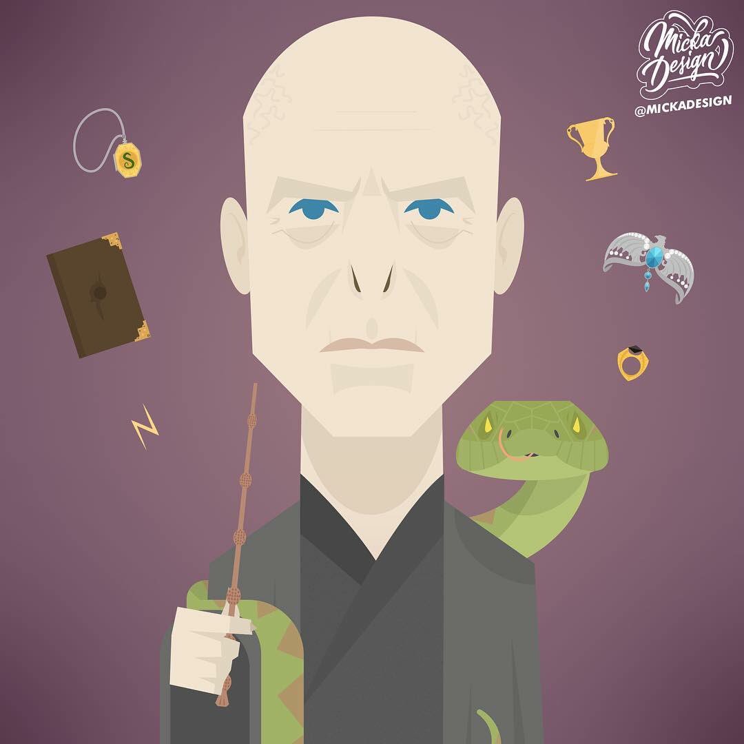 LeMickaDesign's tweet photo. Après Harry, j’étais obligé de faire Voldemort �� https://t.co/yXeFLvHHtk