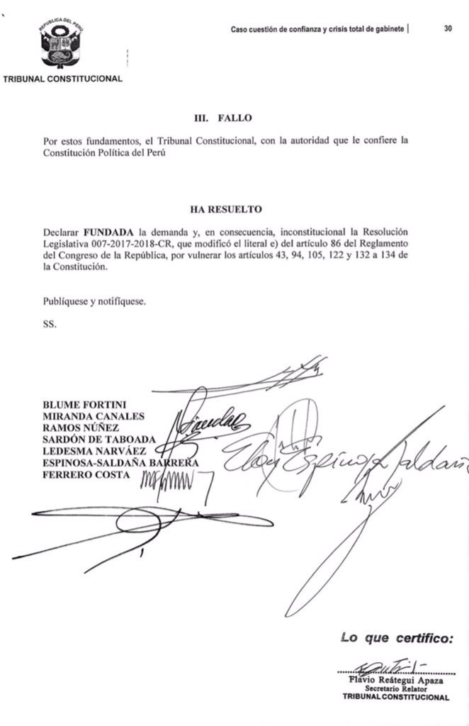 CepConst's tweet photo. El @TC_Peru publicó la sentencia sobre la cuestión de confianza y la crisis total del gabinete.

https://t.co/ujRltVIXuk https://t.co/iuM0dmR2RM