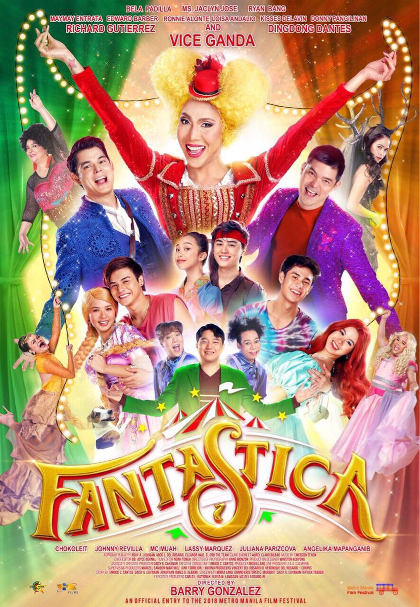 vicegandako's tweet photo. Eto na ang pelikulang magbibigay ng TAWA at SAYA na deserve mo ngayong Pasko!!! Kasiyahang babasag sa mga kabwisitan mo ngayong taong ito. 
#FANTASTICA
#FantasticaPOSTERunlock https://t.co/OCTFSUzl6X