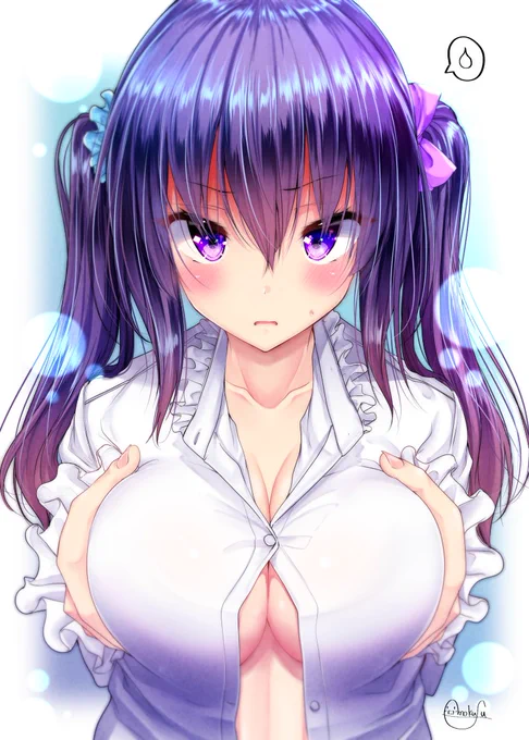 ブラウスのサイズ合わなくなっちゃった女の子らくがきです 
