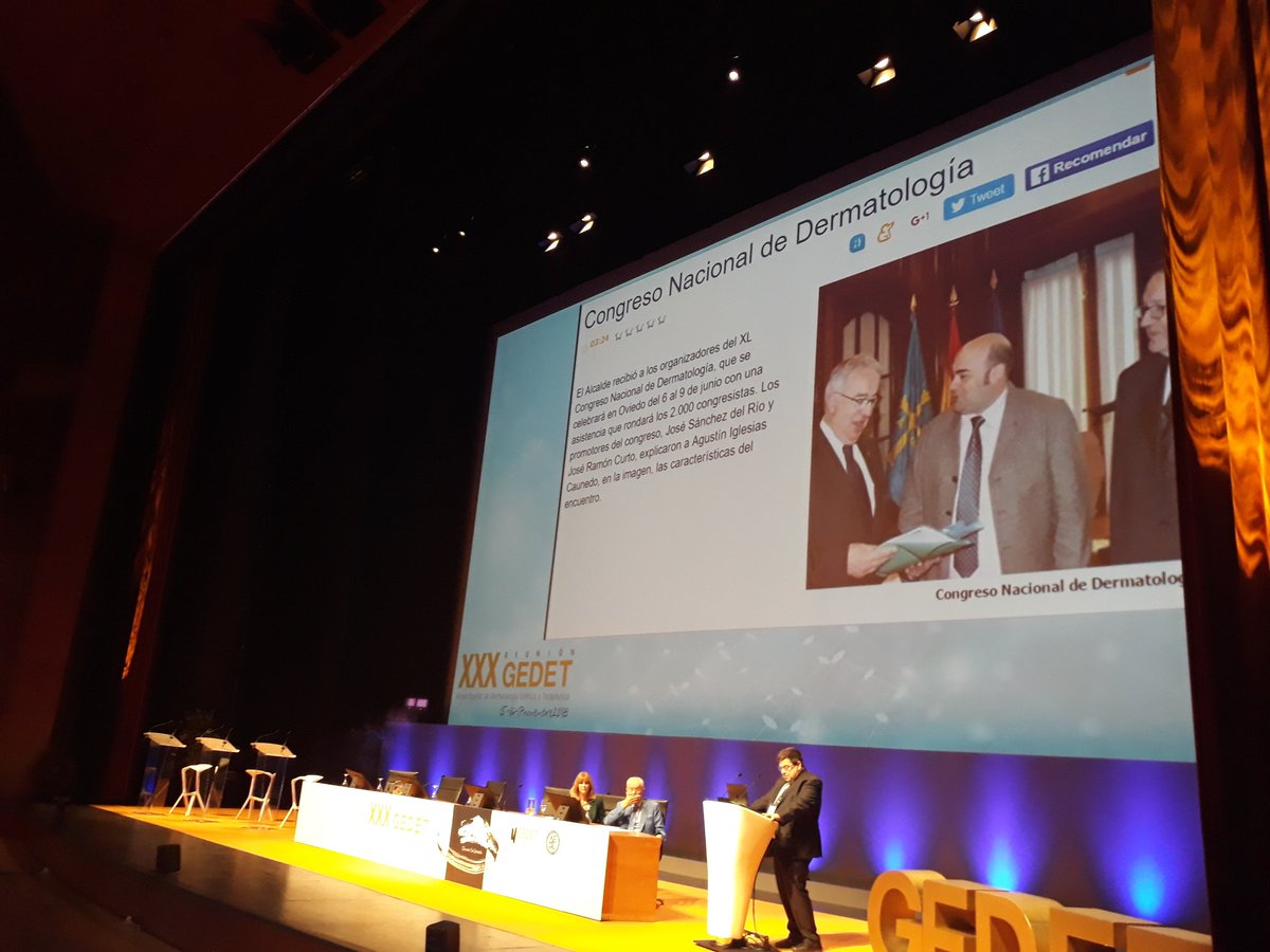aedv_es's tweet photo. Sincero homenaje al Dr. José Ramón Curto, dermatólogo fallecido repentinamente en la Reunión de #GEDET2018
Sus compañeros y la AEDV dan su más sincero pésame a la familia. DEP. https://t.co/wNxNHbmSWj