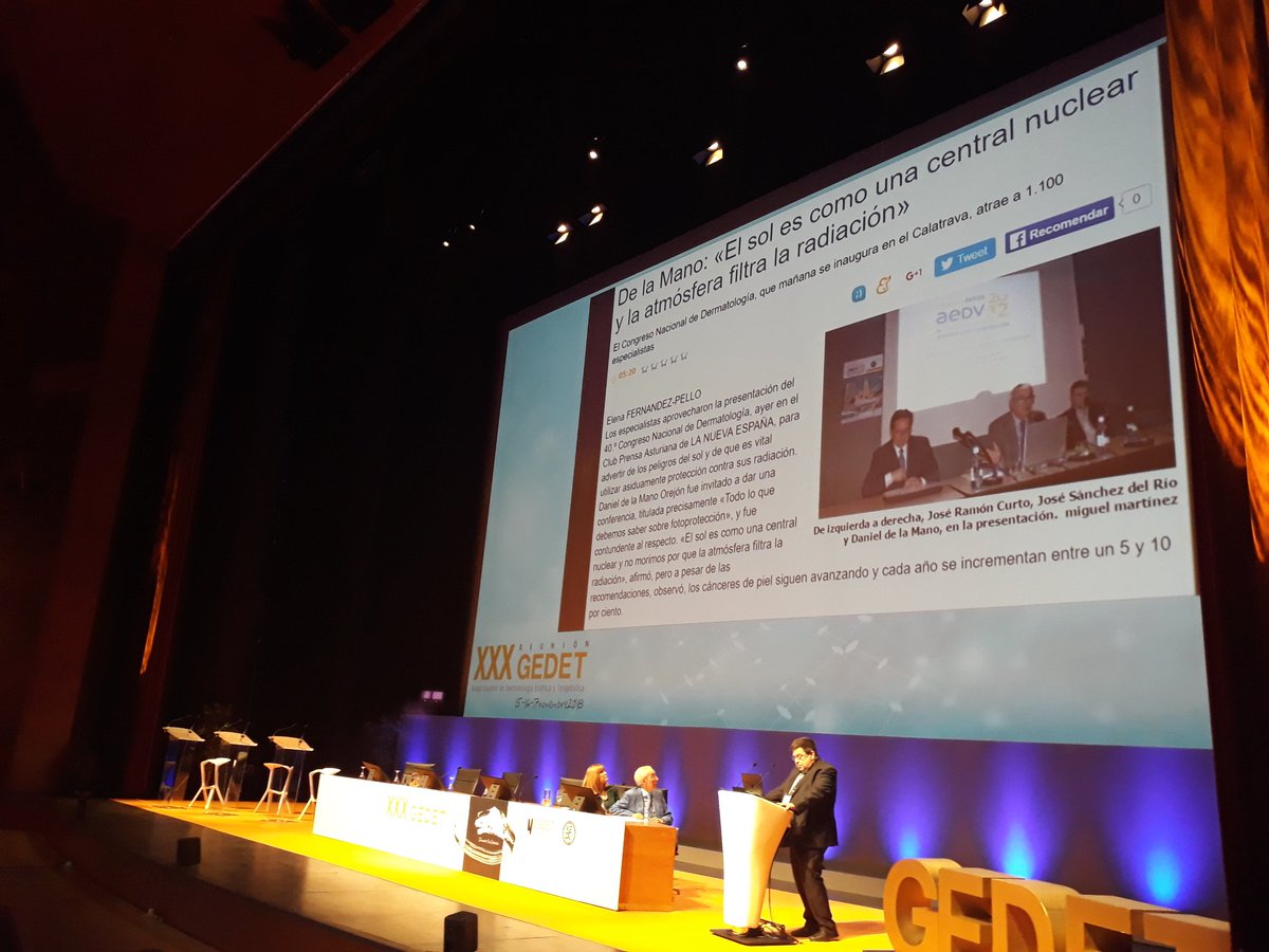 aedv_es's tweet photo. Sincero homenaje al Dr. José Ramón Curto, dermatólogo fallecido repentinamente en la Reunión de #GEDET2018
Sus compañeros y la AEDV dan su más sincero pésame a la familia. DEP. https://t.co/wNxNHbmSWj