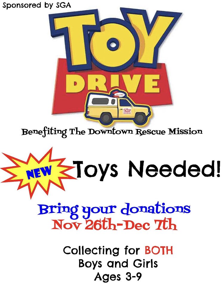 Our SGA is having a toy drive! Help us out and you can support this amazing group of kids while knowing you are helping a child in need! #lesleadstheway #ALLMEANSALLMCSS <a href="/LegacyElement/">Legacy Elementary</a>