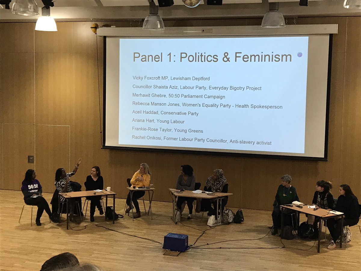Inspiring women from different political parties, trade unions, Young Politucal activism, anti- slavery activism and the Everyday bigotry Project. Very moving and motivational! #FeminisminSchools #WomenEd @shsrbk @charlottecarso1