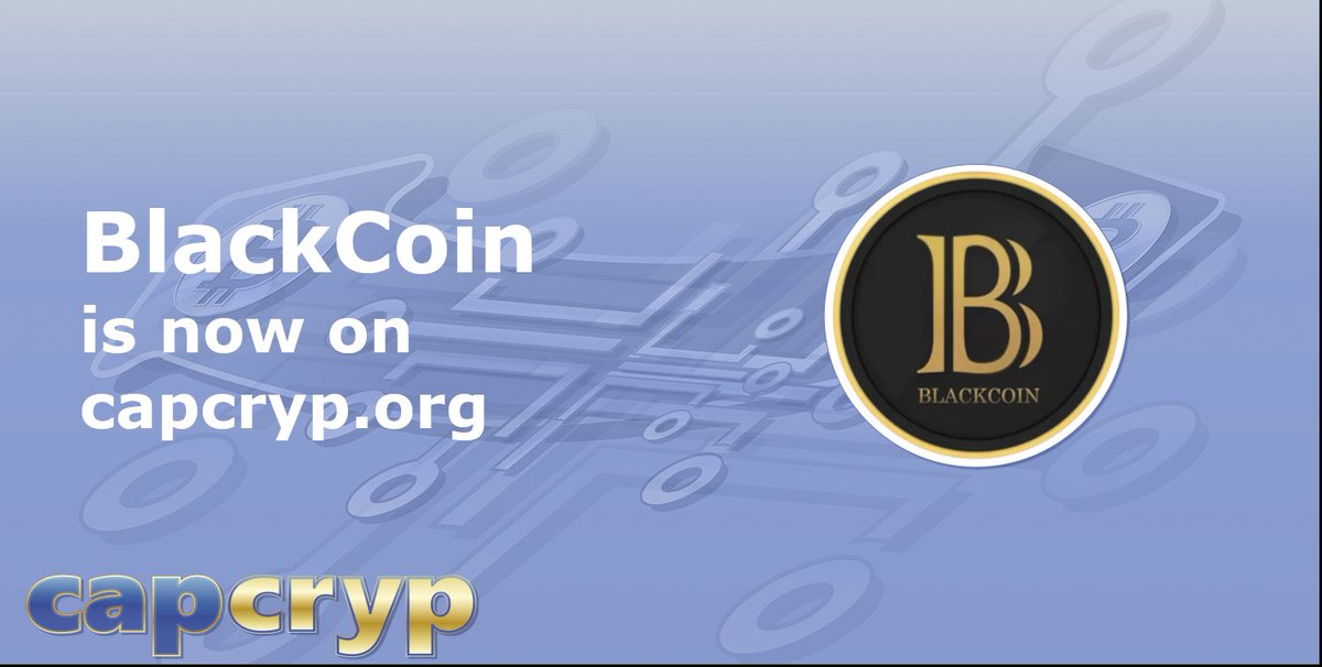 capcryp's tweet photo. blackcoin is listed on our exchange
https://t.co/NhD5pJjL9q
#capcryp #pyrcpac #pos #mn #blackcoin https://t.co/3EkLSoz4ll