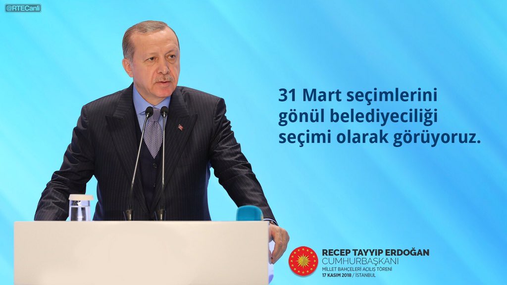 akkadinistanbul's tweet photo. Cumhurbaşkanımız Sn. @RT_Erdogan: 31 Mart seçimlerini gönül belediyeciliği seçimi olarak görüyoruz.

 #MilletBahçeleriAçılıyor https://t.co/gptVc6NOTe