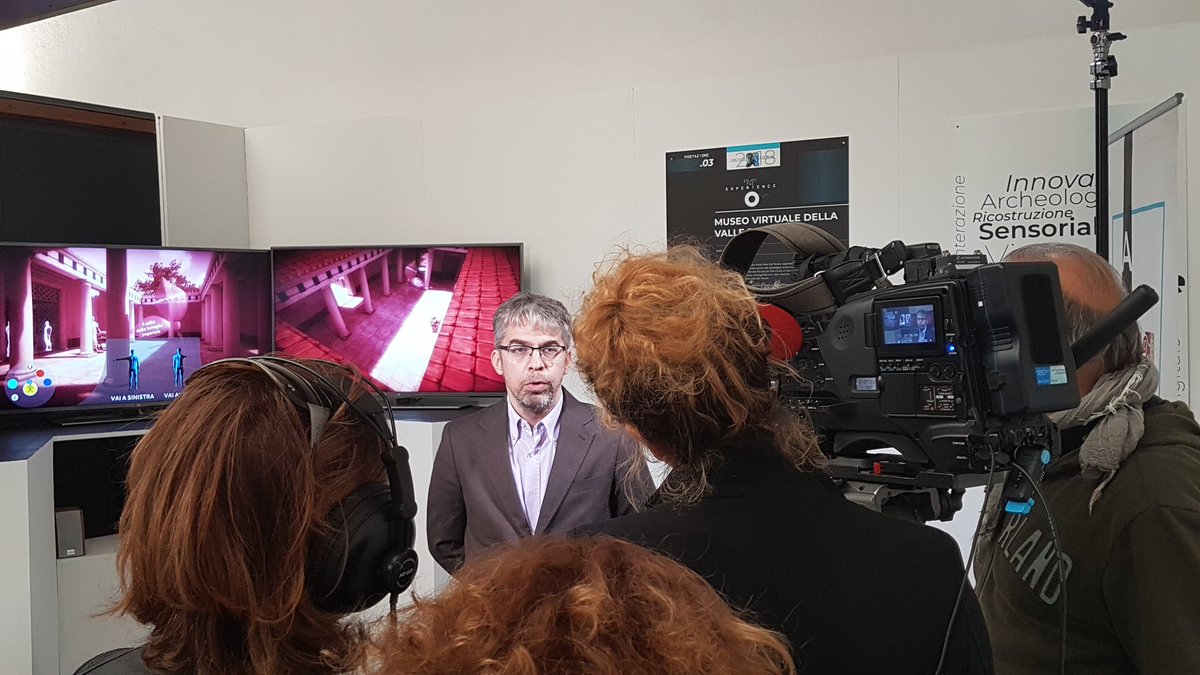 ArcheoVirtuale's tweet photo. #Archeovirtual2018 #BMTA2018 
Intervista di #RAICultura ad @AguPalombini incentrata su Museo e Tecnologia e sullo stato dell'arte del rapporto tra #PatrimonioCulturale e #digitale https://t.co/W1edwm9fCX