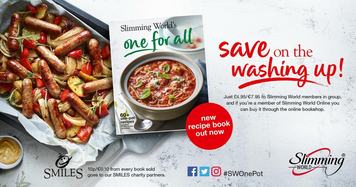 Susan90248656's tweet photo. Brand New Recipe-book One for All A book full book of great recipes available to buy in your #local @SlimmingWorld group #Healthyfood #saveonthewashingup #slimdown https://t.co/HiBkAFI5Kd