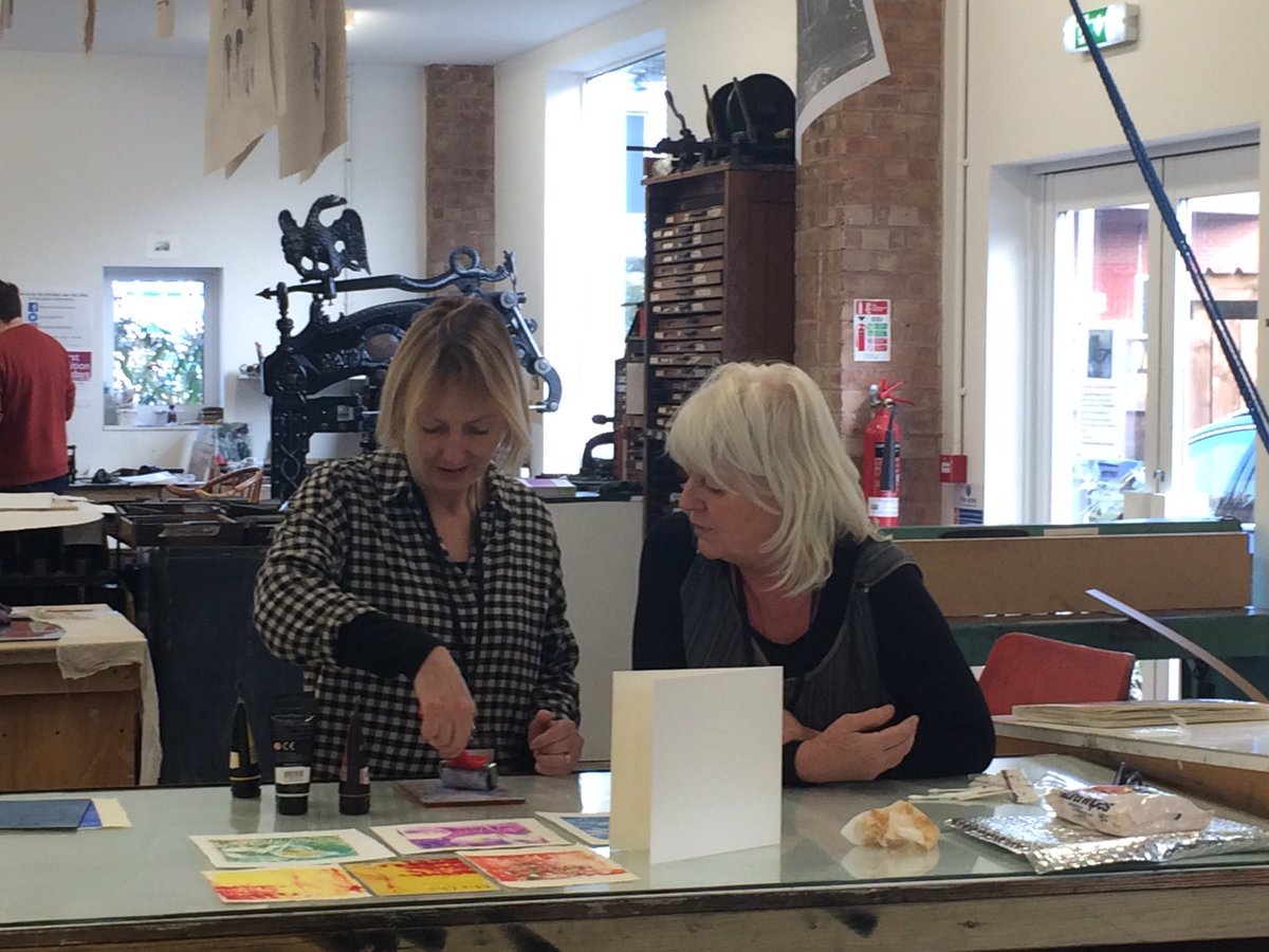 YCanvin's tweet image. Some great interactions during @LeicesterPrint Print Festival with lots of free activities on today and tomorrow (11-5)