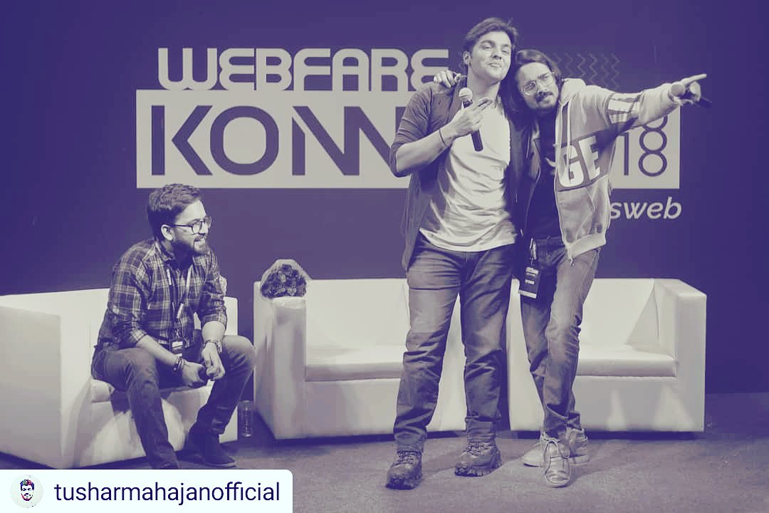 WebFareLive's tweet photo. Pyaar dekh rahe ho matlab?
 #WebfareKonnect2018 #Konnect2018 #Webfare #Conclave #Conference  #SpeakerSessions #Summit #WFK2k18 #WebFest #WFK2018 #BhuvanBam #AshishChanchlani #Youtubers #Comedy #Comedians #bbkivines #rohitraj #artistaadmi #ashishchanchlanivines #celebrity https://t.co/xYuVLV7WOL