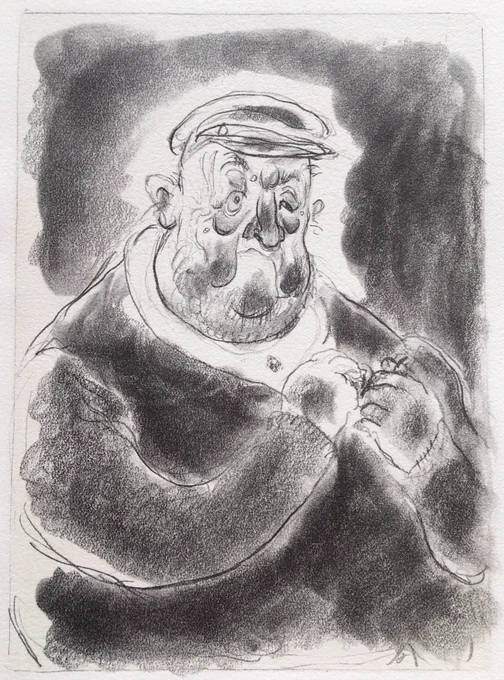 Gus Bofa, illustrations pour « Père Barbançon », de Mac Orlan, 1948 